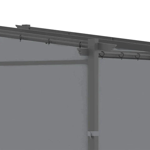 Rootz Pergola - Fixings Included - Extendable Roof - Dark Gray - 2.97m x 2.95m x 2.3m