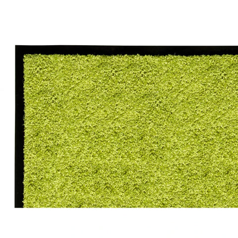Rootz Doormat - Washable - Rubber Border - Green - 120 x 80 x 0.5 cm