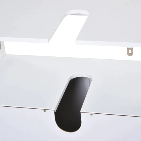 Rootz Vanity Cabinet - Base Cabinet - Bathroom Cabinet - Bathroom Furniture With Double Door - White - 60 x 30 x 60 cm