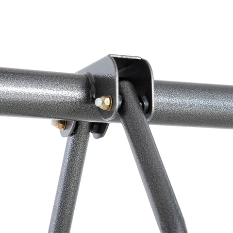 Rootz Kinderschaukel – Gartenschaukel mit Metallgestell – Schaukelgestell – Schaukelset – Kletterringe – Wippe – bis 150 kg – Outdoor – 365 x 138 x 175 cm