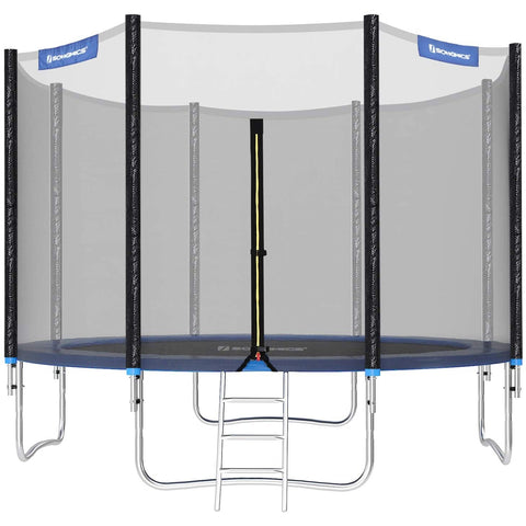 Rootz Trampoline With Safety Net - Trampolines - Garden - Black/Blue - Ø 305
