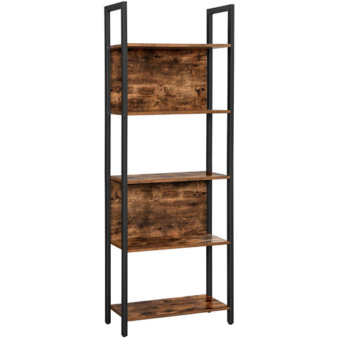 Rootz Keukenkast - Boekenkast Industrieel - Kasten - Ladderkast 5 Lagen - 62 x 24 x 165 cm