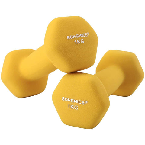 Rootz Dumbbells Set - 1 kg per Dumbell - Gele Dumbells - Gewichten en Dumbbells - 2 Stuks