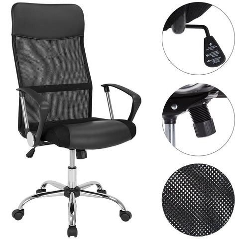Rootz Office chair - Executive chair - Seesaw function - 360° rotatable - Faux leather