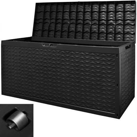 Rootz Gartenbox – Gartenmöbel – Aufbewahrungsbox – Stützbox – 320 l – 120 x 45 x 60 cm