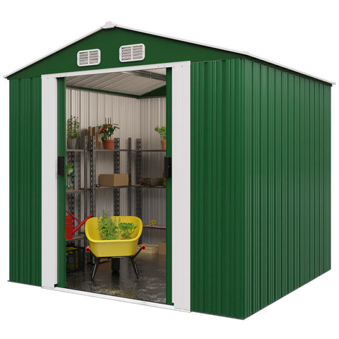 Rootz Tool Shed - Garden House - Metal - 257 x 205 x 178 cm