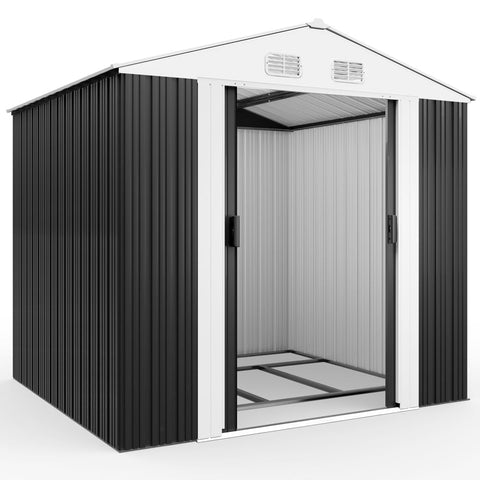 Rootz Tool Shed - Garden House - Metal - 257 x 205 x 178 cm
