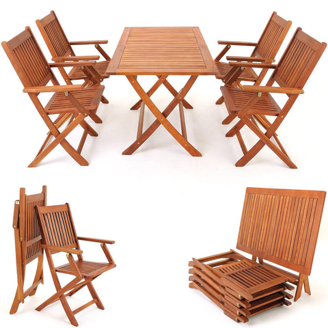 Rootz Seating Set - Garden - Terrace - Seating Group - Acacia Wood - 5 Pieces