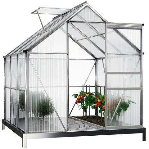 Rootz Garden Greenhouse - Greenhouse - Whiteh Foundation - Garden - Aluminum - 195 x 195 x 190 cm