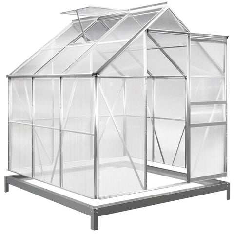 Rootz Garden Greenhouse - Greenhouse - Whiteh Foundation - Garden - Aluminum - 195 x 195 x 190 cm