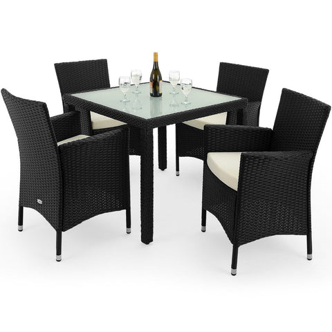 Rootz Sitzgruppe - Garten - Terrasse - Sitzgruppe - Polyrattan - 9-tlg