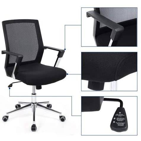 Rootz Bürostuhl mit Netzrücken – höhenverstellbarer Bürostuhl –