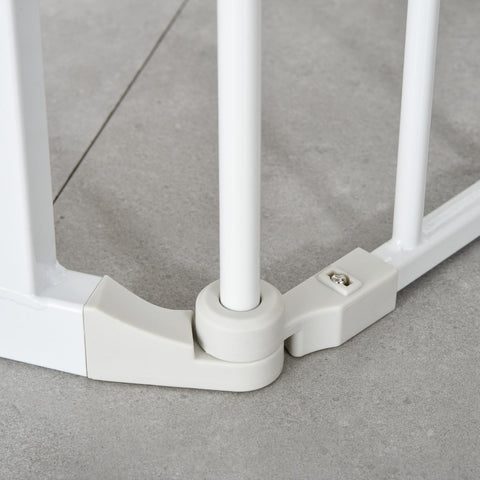 Rootz Security Door - Fence - Foldable - White - 180 x 3 x 74.5 cm