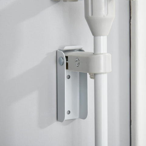 Rootz Security Door - Fence - Foldable - White - 180 x 3 x 74.5 cm