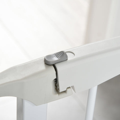 Rootz Security Door - Fence - Foldable - White - 180 x 3 x 74.5 cm