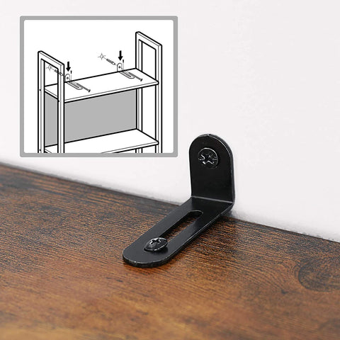 Rootz Keukenkast - Boekenkast Industrieel - Kasten - Ladderkast 5 Lagen - 62 x 24 x 165 cm