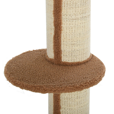 Rootz Scratching post - Play tree - Chipboard - Light brown - 45 x 45 x 81 cm