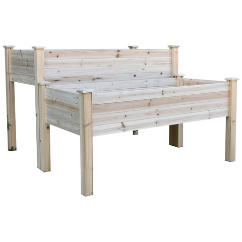 Rootz Planter - Garden box - Elevated - Pinewood - Natural - 115 x 114 x 76 cm