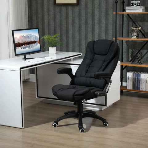 Rootz Office Chair - Desk Chair - Swivel Chair - Ergonomic Office Chair - Computer Chair - Height Adjustable - 360° Swivel - Black - 65 x 72 x 100-120 cm