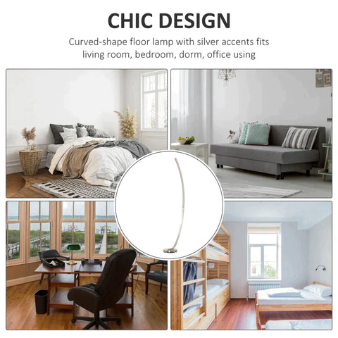 Rootz LED Floor Lamp - Floor Lamp - Standing LED Light - LED Lamp - Aluminum - 50 x 23 x 149 cm