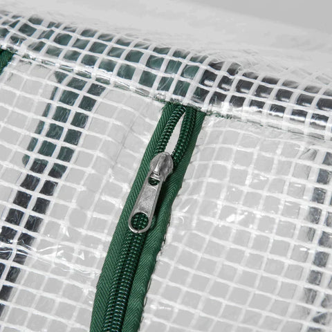 Rootz Kas - Folie Kas Met Raam - PE Kas - Tomatenkas - Koud Kader - Wit - 120 x 60 x 60 cm