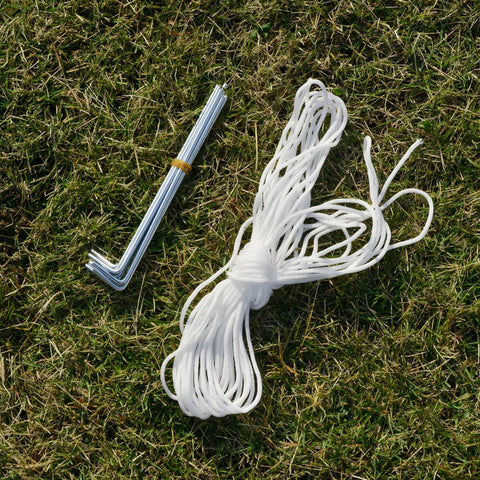 Rootz Gartenpavillon – Partyzelt – mit Moskitonetz – Polyester – Blau – 300 x 300 x 245 cm