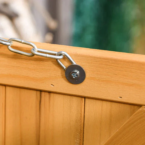 Rootz Garden Cabinet - Tool Shed - Water-resistant - Fir Wood - Durable - Large Room - Yellow - 127 x 56 x 60 cm