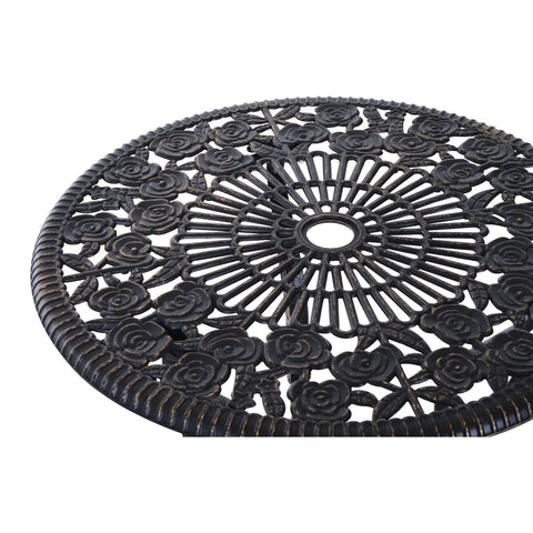 Rootz Garden Set - 3-Part - Table - 2 Chairs - Garden Furniture - Seating Group - Metal - Aluminum - Bronze