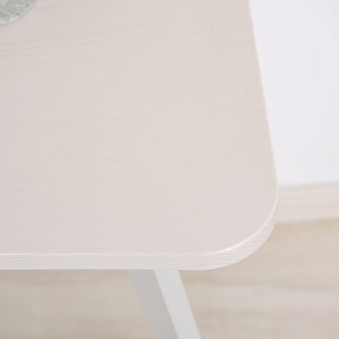 Rootz Schreibtisch – Computertisch – Bürotisch – Schublade – 20 L x 60 B x 76 H cm – MDF – Stahl – Weiß