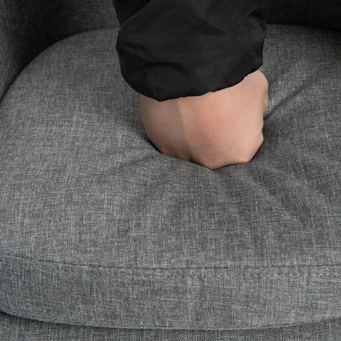 Rootz Set Of 2 Bar Stools - Including Footrest - Solid Wood - Gray + Natural - 55 cm x 48c m x 100 cm