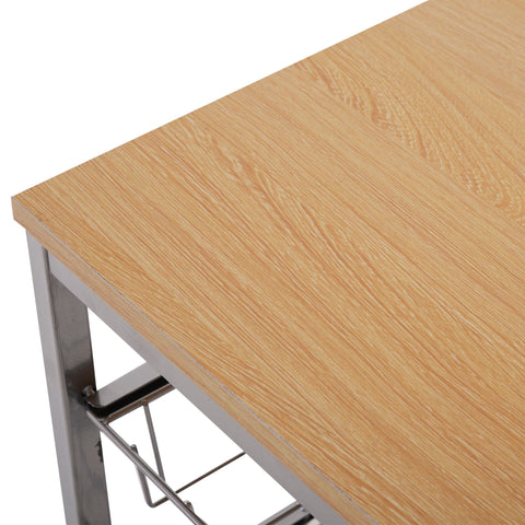 Rootz Kitchen trolley - Kitchen trolley - Serving trolley - 4-layer - Wire baskets - 36.5 x 36.5 x 89 cm - Steel - MDF -