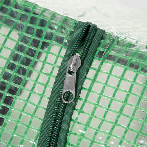 Rootz Mini Greenhouse - Kleine Plantenkweek voor Buiten met Duurzame PE Afdekking - Observatievensters - Groen - 119 x 60 x 60 cm