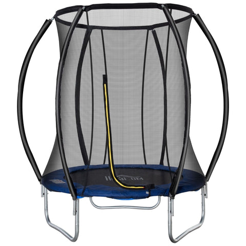 Rootz Trampoline - Garden Trampoline - With A Safety Net - For Coordination - Train Edge Cover Padded - Up To 100 Kg - Steel - Black - PP plastic/PVC plastic