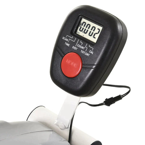 Rootz Mini Exercise Bike - Exercise Bike - Pedal Trainer - LCD Display - Magnetic Resistance - Steel - Grey