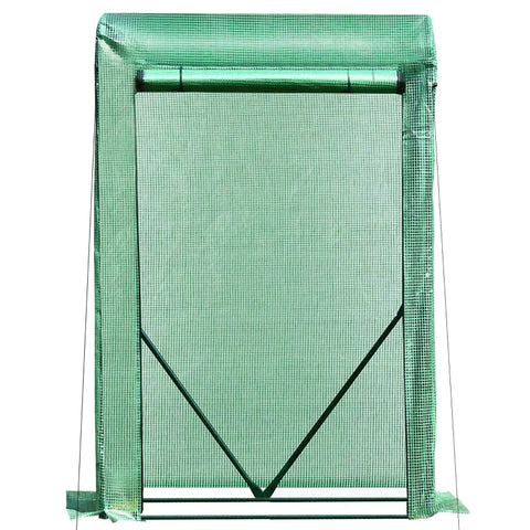 Rootz Greenhouse - Foil Greenhouse - Mini Greenhouse - Portable Greenhouse - Steel/PE Plastic - Green - 100x50x150cm