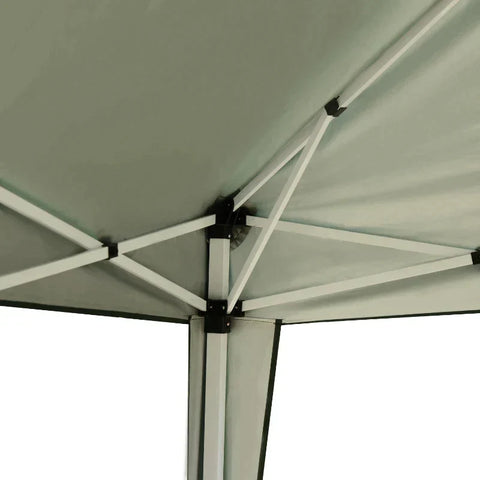 Rootz Gazebo - Pop-up Gazebo - Garden Gazebo - Foldable Party Tent - Garden Tent - UV Protection - Steel + Oxford - Green - 2.95 x 2.95 m