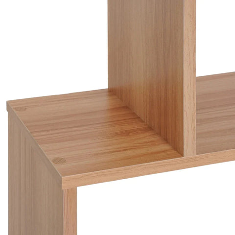 Rootz Bookshelf - Wall Shelf - S-shaped Shelf - 6 Compartments - Standing Shelf - L80 X W23 X H192 Cm