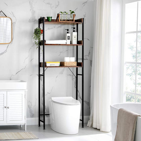 Rootz Bathroom cabinet - WC Cabinet - Storage rack - Bathroom furniture - Bathroom rack - Industrial - 63 x 25 x 165 cm