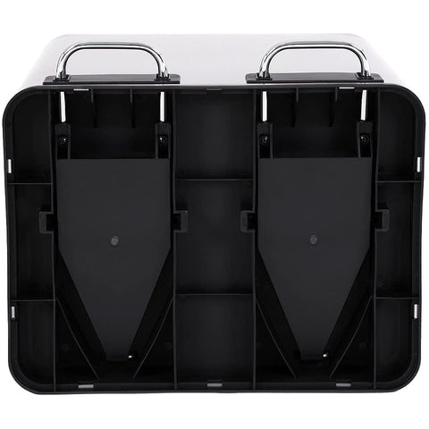 Rootz Trash Can Waste Separation 30 Liter - Trash Cans - Pedal Bin - SILVER - 41 x 36 x 47 cm