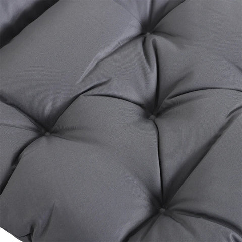 Rootz Bench Cushion - Bench Pad - Chair Cushion - Swing Chair Cushion - Cushion - Grey - L98 x W100 x D8cm