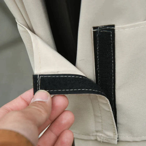 Rootz 4 Side Panels - Gazebo With Hooks - Side Panels For Gazebo - Side Panels Party Tent - Polyester - Beige - 302 x 205 cm