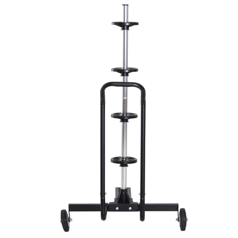 Rootz Rim Tree Trolley - Bandenwagen - Velgen Bandenstandaard - 4 Banden - Metaal + Kunststof - Zwart - 225 mm