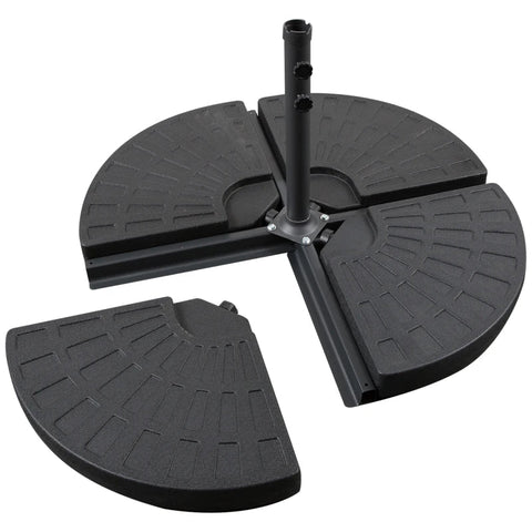 Rootz Umbrella Stand - Umbrella Base - Umbrella Weight Base - Portable Umbrella Base - 48 cm x 48 cm x 8 cm