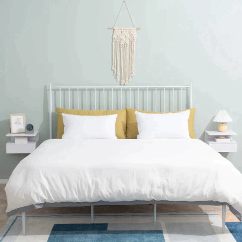 Rootz Bedside Table - 2-piece Bedside Tables - Side Table - Wall Cabinet - 35x32x22.5 cm