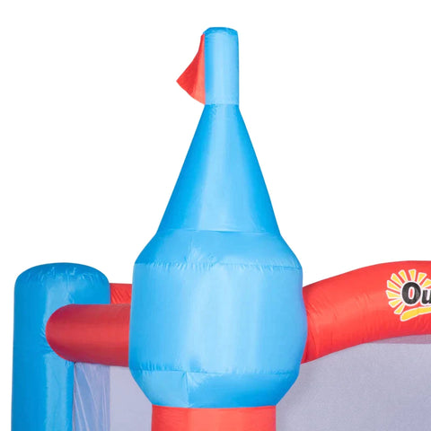 Rootz Inflatable Bouncy Castle -  4 Children Inflatable Bouncy Castle - Water Bouncy Castle - With Blower Slide Pool Climbing - Wall Trampoline - Colorful - 333 x 280 x 210 cm