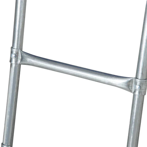 Rootz Trampoline - Garden Trampoline - Robust Jumping Mat - With Safety Net - Edge Cover Padded - Up To 100 Kg - Steel - Black/Blue - 223L x 223W x 230H cm