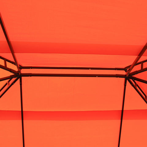 Rootz Pavilion - Party tent - Luxury - Side walls - 3 x 4 m - Double Roof - Aluminum - Polyester - Orange