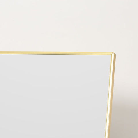 Rootz Dressing Mirror - 2-in-1 Mirror - Full Length Mirror With Metal Frame - Wall-mounted - Bedroom - Living Room - Gold + Silver - 50 cm x 37 cm x 158.5 cm
