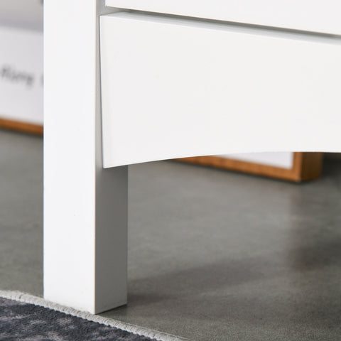 Rootz Sideboard - Adjustable Shelves - Storage Cabinet - MDF - White - 60 x 35 x 90 cm