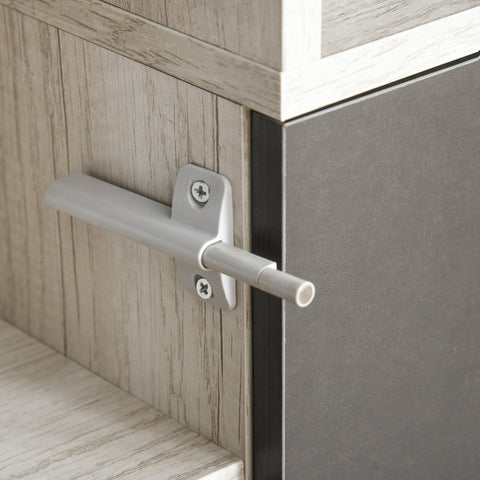 Rootz Bookcase - Filing Cabinet - Standing Cabinet - MDF - Dark Gray - 80 x 40 x 120 cm